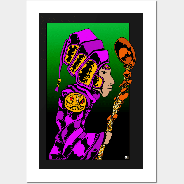 Wizard of the Purple Domain Wall Art by Hereticwerks